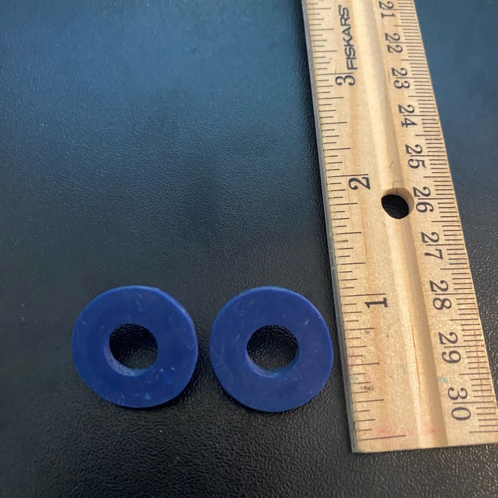 Blue Circular Earrings